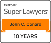 Rated by Super Lawyers John C. Conard 10 Years